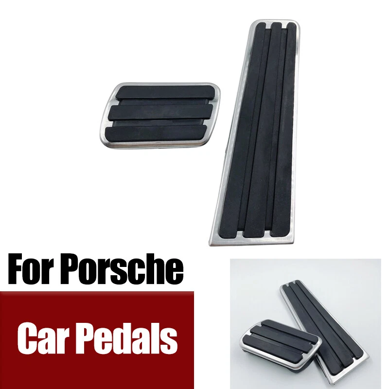 Pedal de freno de gasolina de coche de acero inoxidable sin silpa para Porsche Panamera Boxster 718 Foto 1 de 4