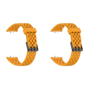 Silicone Smart Watch Strap Sports Watchband for Samsung Galaxy Fit 3 (Yellow) - Zdjęcie 1 z 9