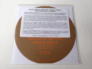 BLACK COUNTRY NEW ROAD - ATHEN'S FRANCE - MEGA RARE 2 TRACK PROMO CD SW026 - Imagen 1 de 7