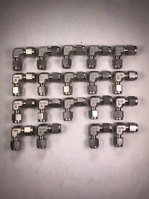 Lot 19 Swagelok Stainless  3/16" X 3/16" Tube Union Elbow NEW O1 - Image 1 of 4