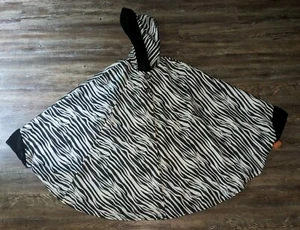 Nuevo con etiquetas Poncho Sporto Estampado Cebra Capa Capucha Mujer Talla 0 Pequeño - Imagen 1 de 3