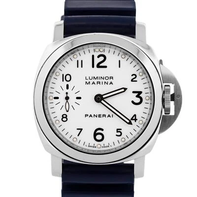 Panerai PAM 113 Luminor Marina White Stainless Steel Manual Watch 44mm PAM00113 - Image 1 of 4