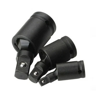 3* Universal Joint Swivel Socket Adapter Set 1/4" 3/8" 1/2" Drive Impact Joint - Image 1 of 4