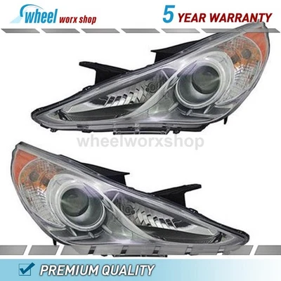 Conjunto de faros izquierdo derecho para Hyundai Sonata 2.0L 2011 2012 2013 2014 Foto 1 de 3