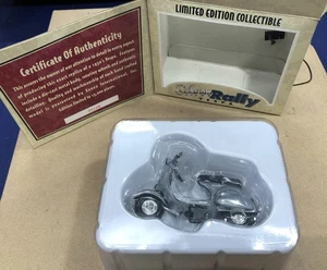 Xonex Vespa Scooter Pedal Vehicle vintage diecast toy silver rally - Picture 1 of 2