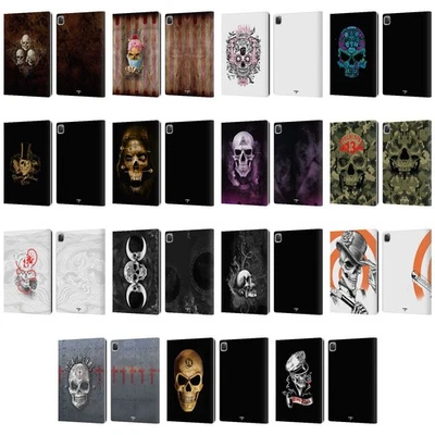 OFFICIAL ALCHEMY GOTHIC SKULL LEATHER BOOK WALLET CASE COVER FOR APPLE iPAD - Image 1 of 4