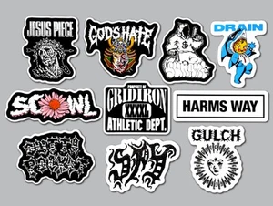 Hardcore Vinyl Sticker Lot (10 Stickers) SET 5 punk sxe metal core beatdown hard - Picture 1 of 1