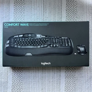 Neue Logitech MK550 Comfort Wave Kabellose Tastatur und Maus Kombination - Schwarz - Bild 1 von 9