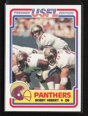 1984 Topps USFL #62 Bobby Hebert Michigan Panthers Near Mint or Better - Image 1 of 2