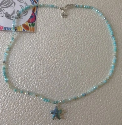 Collana di perline naturali cristalli di Boemia Chocker💙 LuaCreazioni 💙 - Immagine 1 di 4