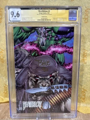 DEATHBLOW #5 Image Comics CGC SS 9.6 signed Tim Sale Art  connecting Variant - Image 1 of 3