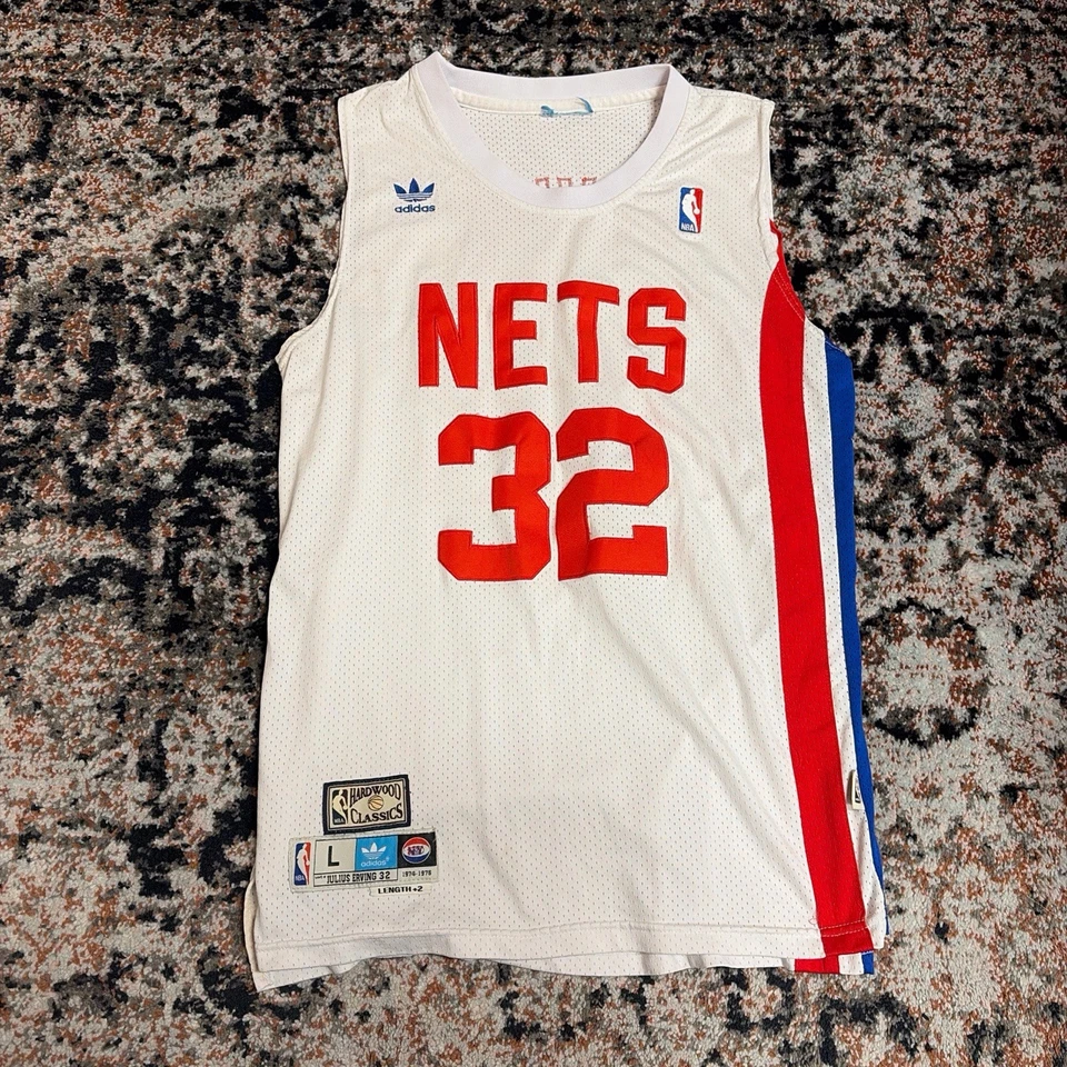 Camiseta Julius Erving New York Nets Estilo Vintage Años 70 Madera Dura Clásica Retro Foto 1 de 4