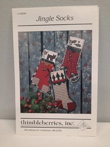 Thimbleberries ~ Jingle Socks ~ 14" Christmas Stocking Pattern - Picture 1 of 5