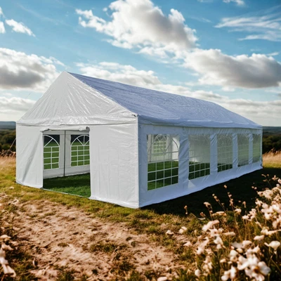 Marquee Gazebo HEAVY DUTY COMMERICAL PE 220gsm 4x6 4x8 5x10 6x12 - Image 1 of 4