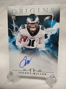 Johnny Wilson 2025 Panini Origins Rookie On Card Auto Philadelphia Eagles RC - Imagen 1 de 4