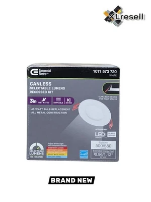 Commercial Electric 3in Premium Series LED Ultraslim Canless Recessed Light - Image 1 of 4