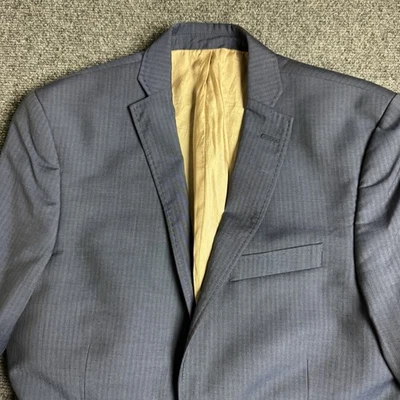 Chaqueta de Traje para Hombres J Lindeberg Azul 44L Calce Ajustado Lana Angelico Blazer Foto 1 de 4