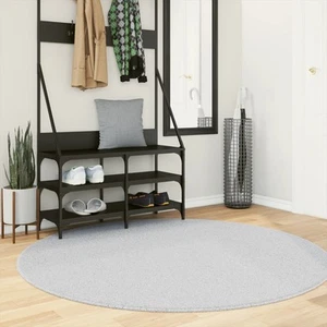 Teppich Kurzflor Weich Waschbar Bodenteppich Wohnzimmerteppich Anthrazit vidaXL - Zdjęcie 1 z 59