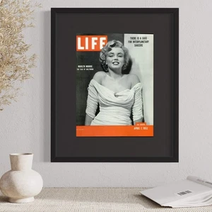 Life Magazin Bilderrahmen mit schwarzem Passepartout für Zeitschriften Größe 10,5 x 14 - Bild 1 von 8