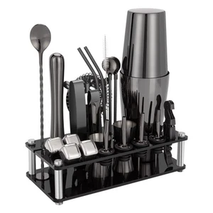 Cocktail Shaker Set, 23-Piece Boston Stainless Steel Bartender Kit with Acryl... - Picture 1 of 7