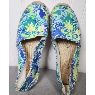 Zapatos alpargatas Lilly Pulitzer Lia para mujer talla 10 Wade & Sea azul brillante Foto 1 de 4