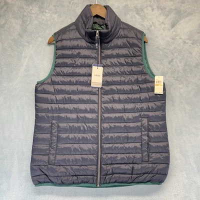 Izod Advantage Performance Mens Small Sleeveless Puffer Vest Full Zip NEW W/Tags - Image 1 of 4
