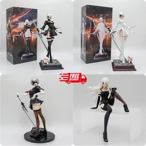 NieR:Automata YoRHa n. 2 Personaggi Tipo B Modellino Anime Gioco Sexy 2B Statua Giocattoli UK - Foto 1 di 23
