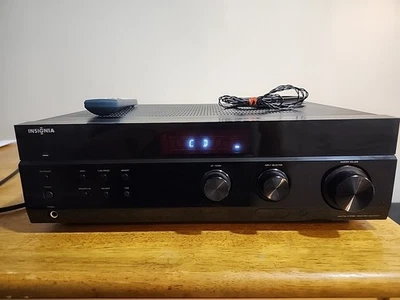 Insignia AM/FM Stereo Audio Receiver NS-R2001 2.0 Ch w/ Remote Bundle & Phono - Image 1 of 4
