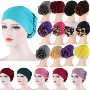 Indische Frauen Headwrap Muslim Turban Hijab Arab Chemo Mütze Kopftuch Beanie Cover - Bild 1 von 51
