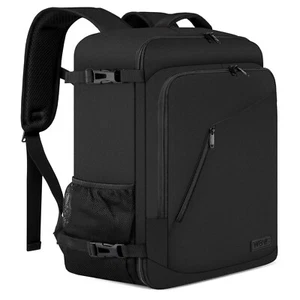 Handgepäck Rucksack 44L Laptopfach USB Ladeanschluss Weekender Schwarz - Bild 1 von 10
