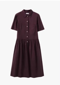Toast Cotton Oxford Damson Shirt Dress. Size 10. BNWT - Picture 1 of 4