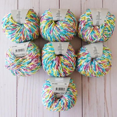 Lang Maui Yarn~Lot of 7~#870.0001 White Mix ~ Cotton Acrylic ~ Braided Yarn - Image 1 of 3