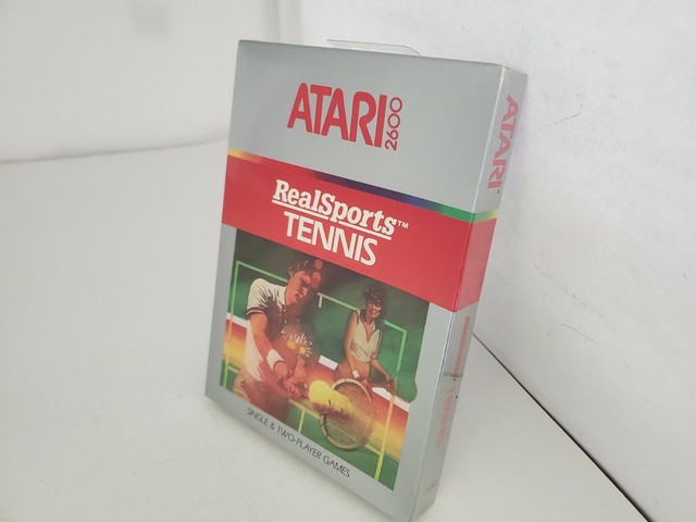 NEW REALSPORTS TENNIS GAME FACTORY SEALED W/DAMAGED BOX FOR ATARI 2600 USA  #G65