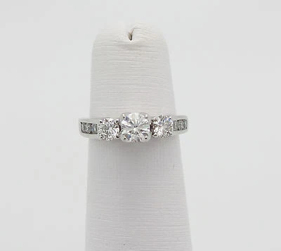 1CT Natural Diamond Solitaire Engagement Wedding Bridal Ring Band 14K White Gold - Image 1 of 4
