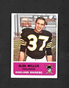 1962 FLEER #67 ALAN MILLER - BORDERLINE MINT - 3.99 MAX SHIPPING COSTS