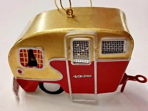 NFL San Francisco 49ers METAL CAMPER Ornament, NEW - Picture 1 of 3