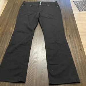 Laruen Ralph Lauren Women's Relaxed Fit Flex Jeans Black (Size: 16W) Pre Owned - Picture 1 of 13