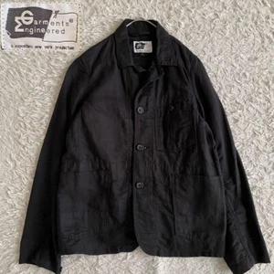Engineered Garments Bedford Jacket Black Cotton Linen 1 Made in USA - Picture 1 of 9
