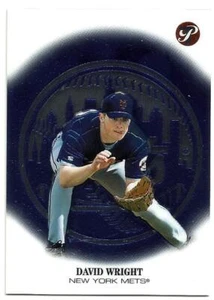 2002 TOPPS PRISTINE DAVID WRIGHT ROOKIE #166 NRMT - NEW YORK METS - Picture 1 of 2
