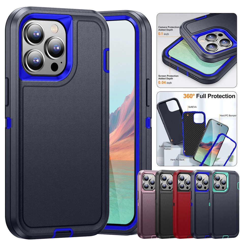 Shockproof Bumper Hybrid TPU Case Cover For iPhone 14 Plus 13 Pro Max 12 11 - Image 1 of 4