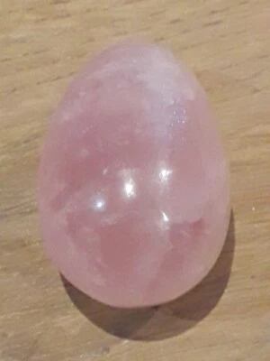 Pierre Oeuf Quartz rose - 45 mm X  30 mm Environ  -  - Photo 1/4