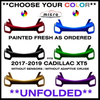 NEW FRONT BUMPER FOR 2017-2019 CADILLAC XT5 PAINTED CHOOSE YOUR COLOR GM1000A13 Foto 1 de 4