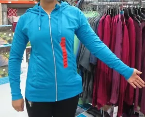 NUEVA Chaqueta activa con capucha azul Champion Elite manga larga con cremallera completa | Talla pequeña - Imagen 1 de 10