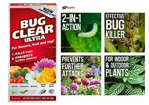 Bug Clear Ultra Concentrate Kills Bugs For Flowers Fruit Veg Insecticide 200ml 