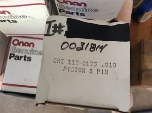 Onan Piston&Pin&Clips 112-0175 .010" MDJA,MDJB,RDJA,RDJC,DJA,DJB, & DJC GENSET - Picture 1 of 2