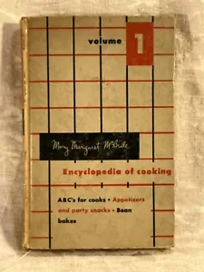 Encyclopedia of Cooking Cookbook Mary Margaret McBride vol.1 Appetizers, Snacks - Foto 1 di 12