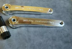 White Industries 175mm POLIERT A30 Straße Hybrid Kurbeln Kurbelsatz mit Spindel - Bild 1 von 2