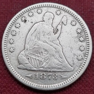 1873 Seated Liberty Quarter 25c Better Grade VF - XF Details #60269 - Image 1 of 2
