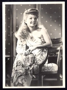 1940's FRANCES LANGFORD Singer Actress Original Vintage Studio Fan Photo 5x7 - Picture 1 of 2