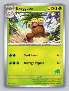 Exeggutor - (Bulbasaur Stamped) My First Battle Deck Promo Rara Carta Pokémon Casi Nueva - Imagen 1 de 2